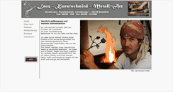 Desktop Screenshot of kunstschmied-lanz.de